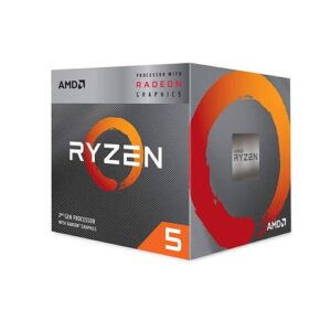 AMD Ryzen 5 3400G Processor with Radeon RX Vega 11 Graphics – 1 Year Warranty