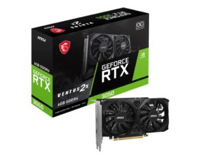 MSI GeForce RTX 3050 Ventus 2X 6GB OC – 1 Year Warranty