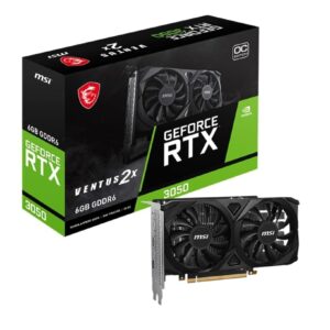 MSI GeForce RTX 3050 Ventus 2X 6GB OC – 1 Year Warranty