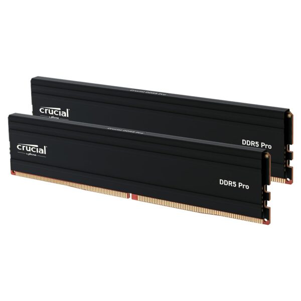 Crucial Pro 32GB (2x16GB) DDR5 6000MHz Desktop RAM – CP2K16G60C48U | CL48 | Backward Compatible