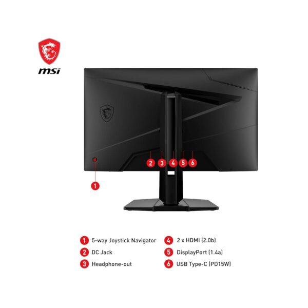 MSI G274QPF E2 27" 2K Gaming Monitor – 180Hz | Rapid IPS | HDR 400 - Image 6