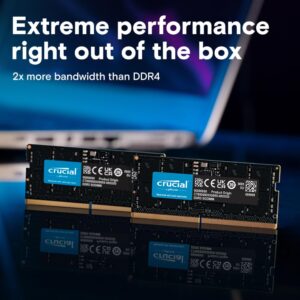 Crucial 16GB DDR5 4800MHz Laptop RAM – CT16G48C40S5 | CL40 | High-Speed SO-DIMM