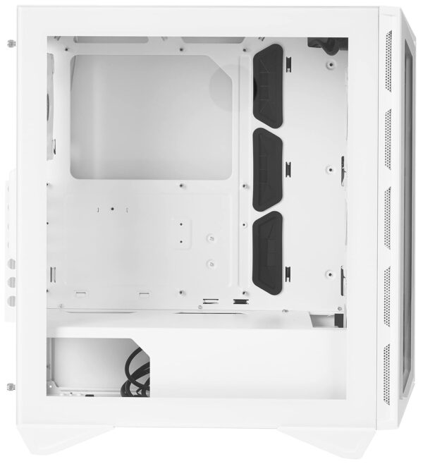 MSI MPG GUNGNIR 110R White – Premium Mid-Tower Gaming Case with ARGB & 360mm Liquid Cooling Support - Image 6
