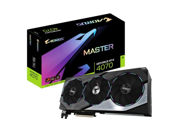 Gigabyte Aorus GeForce RTX 4070 Master 12GB GDDR6X – 1 Year Warranty