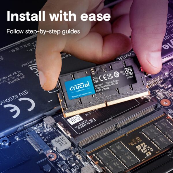 Crucial 16GB DDR5 4800MHz Laptop RAM – CT16G48C40S5 | CL40 | High-Speed SO-DIMM - Image 5