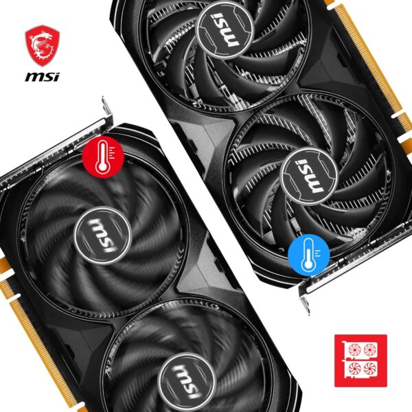 MSI GeForce RTX 4060 Ventus 2X Black 8GB OC – 1 Year Warranty - Image 3