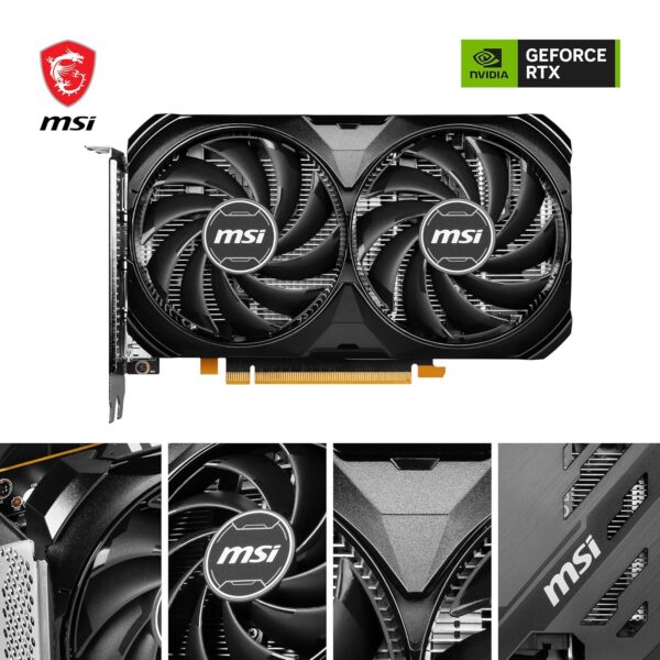 MSI GeForce RTX 4060 Ventus 2X Black 8GB OC – 1 Year Warranty - Image 4