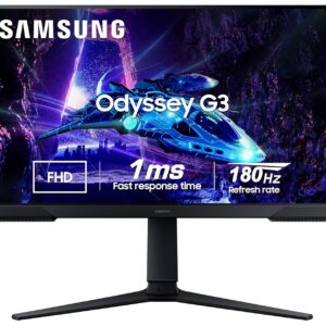 Samsung Odyssey G3 27″ FHD 180Hz Gaming Monitor (LS27DG300EWXXL) – 1 Year Warranty