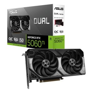ASUS Dual GeForce RTX 5060 Ti 16GB GDDR7 OC Edition – 1 Year Warranty