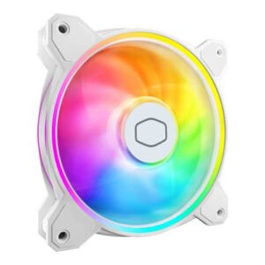Cooler Master MasterFan MF120 Halo 2 White PWM ARGB Cabinet Fan (Single Pack) – 1 Year Warranty